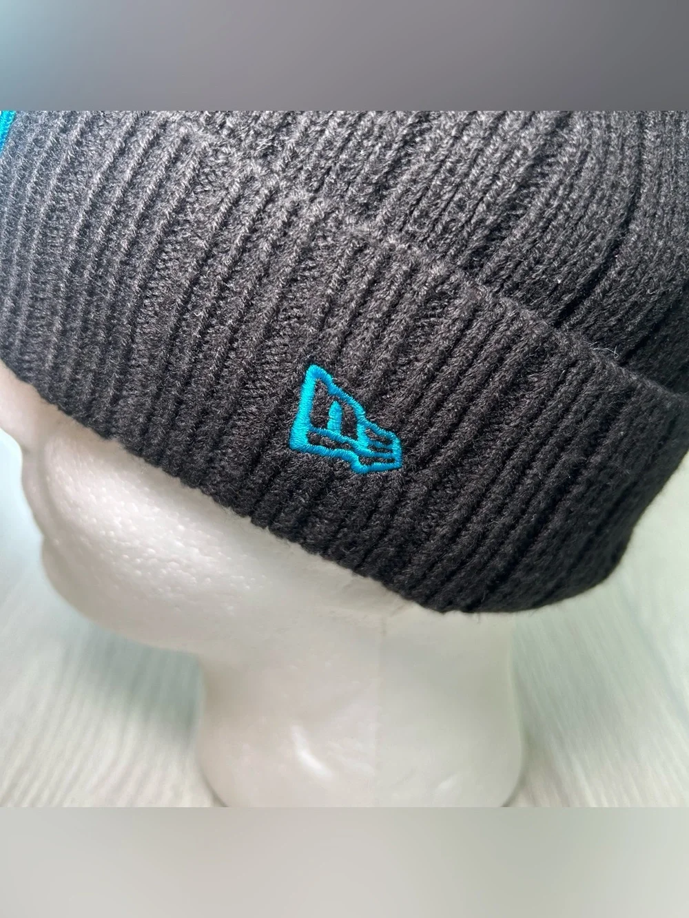 New Era Carolina Panthers 2021 Salute to Service Cuffed Knit Beanie Hat Black OS
